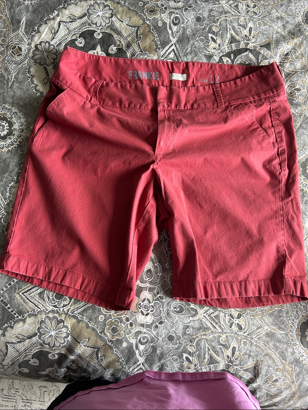 Women's Coral Red Chino Shorts J.Crew